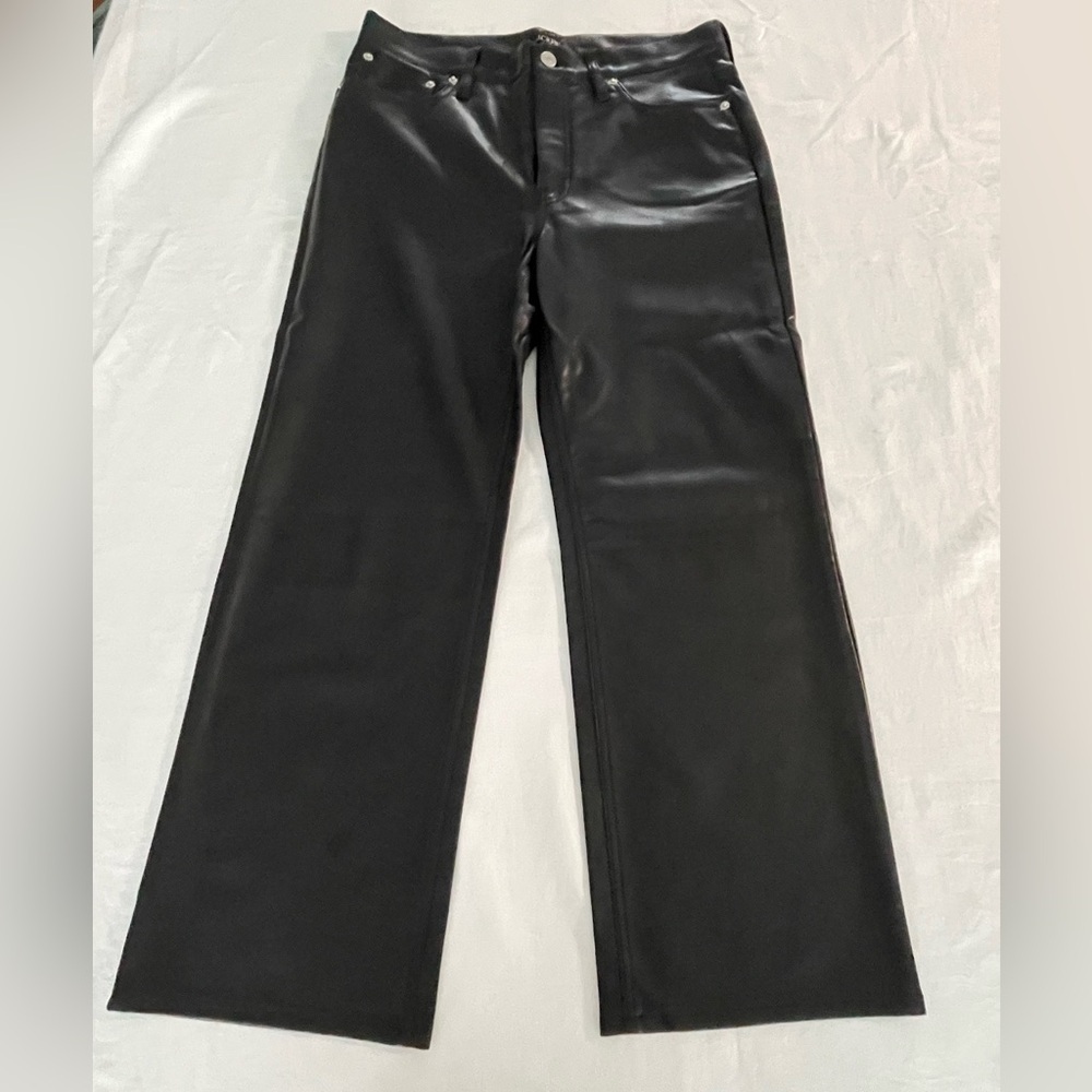 J.Crew | NWT | Faux Leather Pants | Black | 28 - Picture 3 of 8